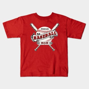 Proud baseball mom Kids T-Shirt